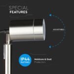 Suport de grădină din Aluminiu de tip Pivot GU10 Alb IP44 - Image 5