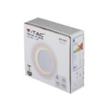 6W LED Lămpa de perete Alb natural Alb Rotund - Image 2