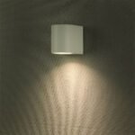 Lampă de perete rotundă Corp alb iluminare 1 direcție IP44 - Image 2