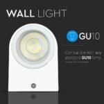Lampă de perete rotundă Corp alb iluminare 1 direcție IP44 - Image 5