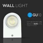 Lampă de perete rotundă Corp alb iluminare 2 Way IP46 - Image 5