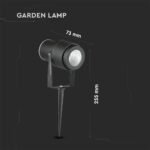12W LED Lmpă grădina țepușă Corp Negru Lumină Verde - Image 4