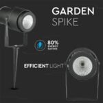12W LED Lmpă grădina țepușă Corp Negru Lumină Verde - Image 5