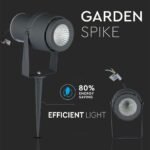 12W LED Lmpă grădina țepușă Corp Gri Lumină Verde - Image 5