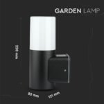 Lampă de grădină GU10 Corp Rotund Aluminiu Negru Black 121x80x250mm IP55 - Image 4