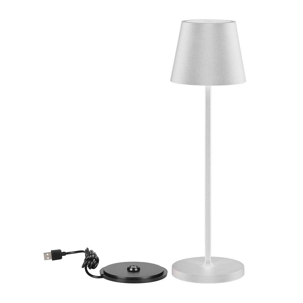 2W Lampă de Masă LED (Baterie 4400mA) IP54 Corp Alb 3000K