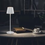 2W Lampă de Masă LED (Baterie 4400mA) IP54 Corp Alb 3000K - Image 2