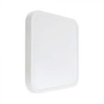 18W LED Plafonieră Pătrată cu Senzor cu Microunde Ramă Albă 4000K IP44