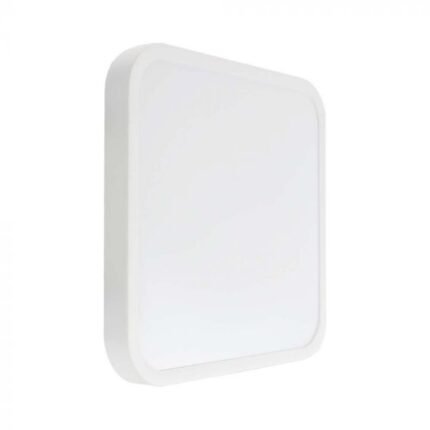 18W LED Plafonieră Pătrată cu Senzor cu Microunde Ramă Albă 4000K IP44