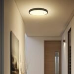 18W LED Plafonieră LED Cip SAMSUNG 4000K Rotundă Ramă Neagră IP44 - Image 2