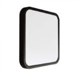 18W LED Plafonieră LED Cip SAMSUNG 3000K Pătrată Ramă Neagră IP44