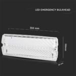 3W Lampă LED Emergență cu Buton de Test & Control RF 6400K - Image 5