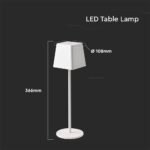 2W Lampă de Masă Corp Alb IP54 3000K - Image 5