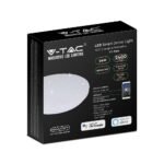24W Plafonieră LED Compatibilă cu Amazon Alexa & Google Home RGB+WW+CW Starry Cover - Image 4