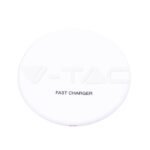 Încărcător Wireless 5A Încărcare Rapidă Rotund Alb