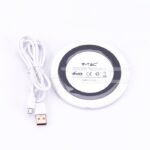 Încărcător Wireless 5A Încărcare Rapidă Rotund Alb - Image 2