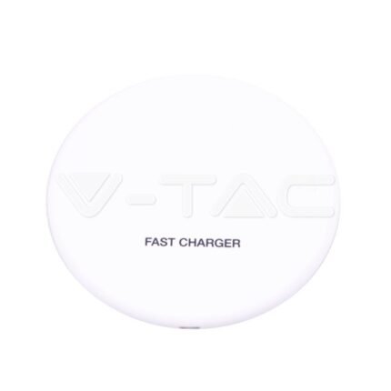 Încărcător Wireless 5A Încărcare Rapidă Rotund Alb