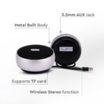 Boxă Portabilă Bluetooth Micro USB High End Cable Baterie 800mah Argintiu - Image 4