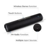 Boxă Portabilă Bluetooth Inveliș Textil Baterie 1200mah - Image 4