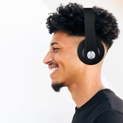 Căști Bluetooth Fără Fir Reglabile 500mAh Negru W/BAG