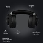 Căști Bluetooth Fără Fir Reglabile 500mAh Negru W/BAG - Image 4