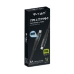 1M Cablu Type C la USB Negru - Image 3