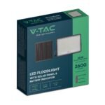 30W LED Proiector Solar 4000K Baterie Detașabilă 3m de Cablu, Negru - Image 3