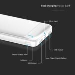10000mAh Power Bank Cu Încărcare Rapidă Alb - Image 3