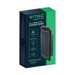 Baterie externa, Wireless Charging, Panou Solar, 10000mAh, V-Tac - Image 2