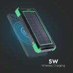 Baterie externa, Wireless Charging, Panou Solar, 10000mAh, V-Tac - Image 6