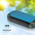 Baterie externa, Wireless Charging, Panou Solar, 30000mAh, V-Tac - Image 4