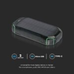 Baterie externa, Wireless Charging, Panou Solar, 30000mAh, V-Tac - Image 7