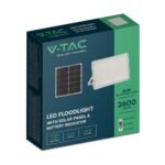 30W LED Proiector Solar 4000K Baterie Detașabilă 3m de Cablu, Alb - Image 3