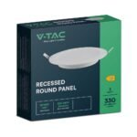 3W Panou LED Backlit Rotund Încastrat 6500K - Image 2