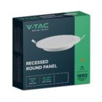 18W Panou LED Backlit Rotund Încastrat 6500K - Image 2