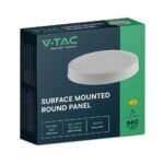6W LED Backlit Panou Aplicat Rotund 6400K - Image 2