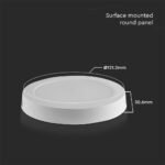 6W LED Backlit Panou Aplicat Rotund 6400K - Image 3
