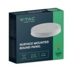 12W LED Backlit Panou Aplicat Rotund 4000K - Image 2