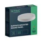 18W Panou LED Backlit Rotund Aplicat 4000K - Image 2