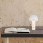 Lampă de Masă LED Baterie 1800mAh 150×250 3in1 Corp Alb