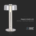 LED Lampă de Masă cu Acumulator 1800mAh 150 x 300 3 in 1 Corp Champagne - Image 5
