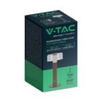 LED Lampă de Masă cu Acumulator 1800mAh 150 x 300 3 in 1 Corp Maro - Image 3