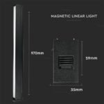 Lampă Magnetică Lineară LED 30W SMD Neagră IP20 24V 4000K - Image 2