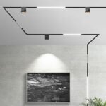 Spot Linear LED Magnetic 5 x2W SMD Negru IP20 24V 3000K