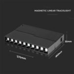 Spot Linear LED Magnetic 10 x2W SMD Negru IP20 24V 3000K - Image 3