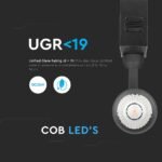 Proiector pe Șină LED Magnetic 15W IP20 24V Black 3000K - Image 4