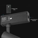 Proiector pe Șină LED Magnetic 15W IP20 24V Black 3000K - Image 5