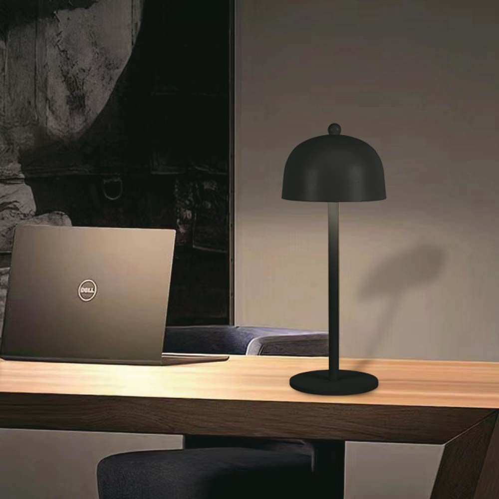 Lampă de Masă LED Baterie 1800mAh 115×300 3in1 Corp Negru
