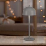 Lampă de Masă LED Baterie 1800mAh 115×300 3in1 Corp Gri