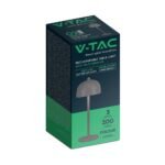 Lampă de Masă LED Baterie 1800mAh 115×300 3in1 Corp Gri - Image 3